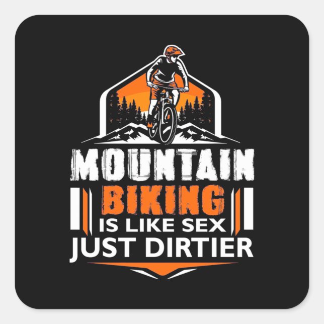 Sticker Carré VTT Juste Dirtier (Devant)