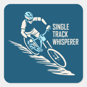 Sticker Carré VTT Whisperer à une voie