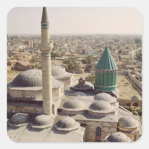 Sticker Carré Vue aérienne du Mevlana Tekke