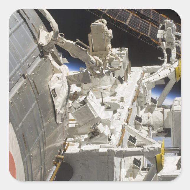 Sticker Carré Vue de gros plan des composants (Devant)