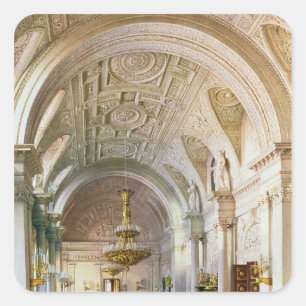 Sticker Carré Vue de la Maison Blanche du Palais d'Hiver