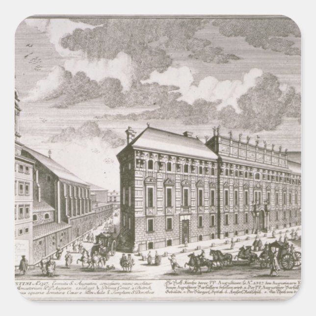 Sticker Carré Vue de la représentation de Dorotheergasse (Devant)