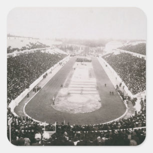 Sticker Carré Vue des premiers Jeux Olympiques officiels à