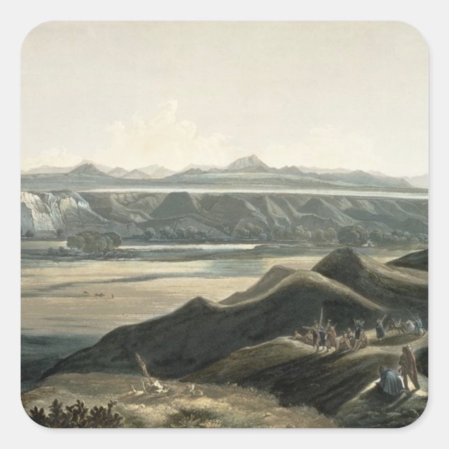 Sticker Carré Vue des Rocheuses, plaque 44 du volume (Devant)