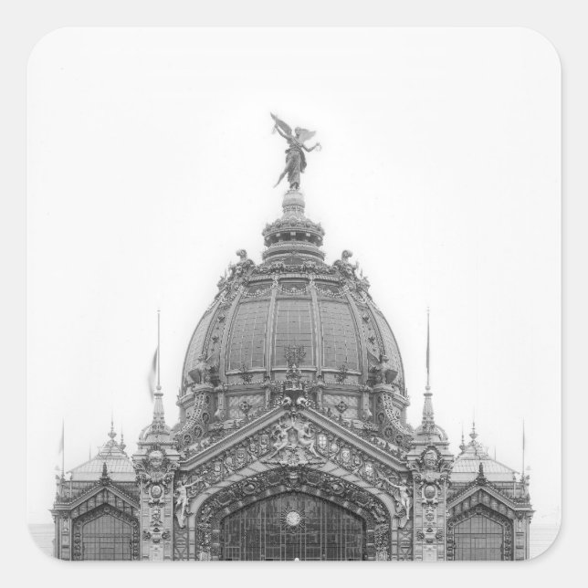 Sticker Carré Vue du dôme central (Devant)