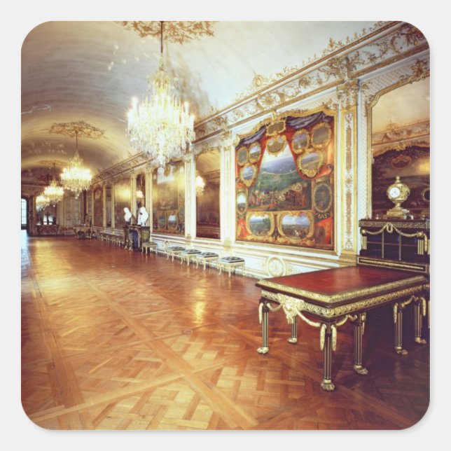 Sticker Carré Vue du Hall des batailles (Devant)