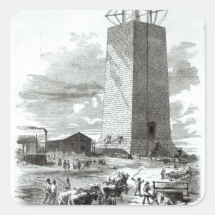 Sticker Carré Vue du monument de Washington