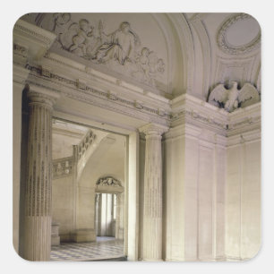 Sticker Carré Vue du vestibule central, construit 1642-51