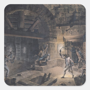 Sticker Carré Vue d'une cellule de la Bastille