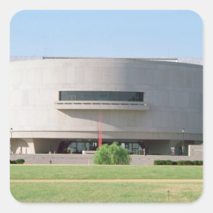 Sticker Carré Vue extérieure de Hirshhorn Museum, 1974)