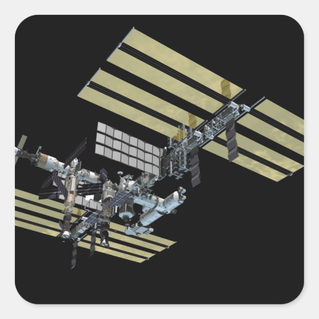 Sticker Carré Vue générée par ordinateur 10 (Devant)