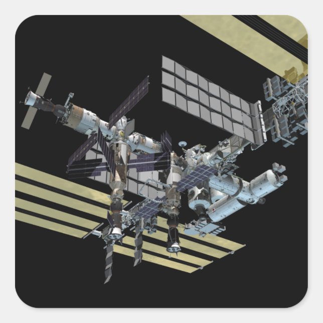 Sticker Carré Vue générée par ordinateur 14 (Devant)