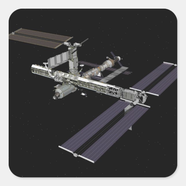 Sticker Carré Vue générée par ordinateur 18 (Devant)