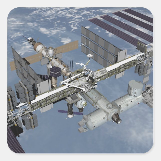 Sticker Carré Vue générée par ordinateur 4 (Devant)