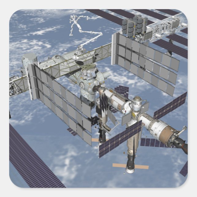 Sticker Carré Vue générée par ordinateur 7 (Devant)