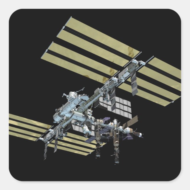 Sticker Carré Vue générée par ordinateur 9 (Devant)