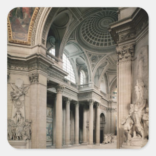 Sticker Carré Vue intérieure, 1764-1812