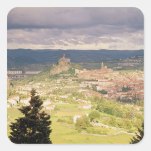 Sticker Carré Vue panoramique de Le-Puy-en-Velay