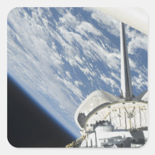 Sticker Carré Vue partielle de Space Shuttle Endeavor