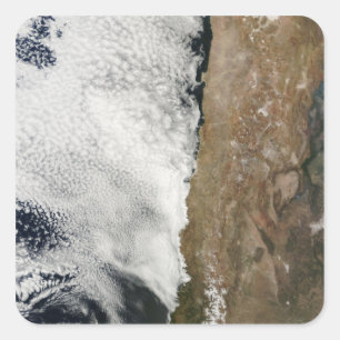 Sticker Carré Vue satellite des montagnes des Andes