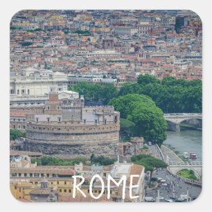 Sticker Carré Vue sur le centre historique de Rome