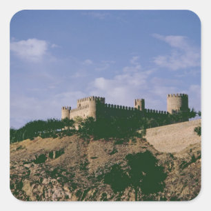 Sticker Carré Vue sur le château