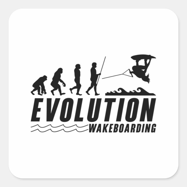 Sticker Carré Wakeboard Wakeboard Wakeboard Wakeboard Wakeboard (Devant)
