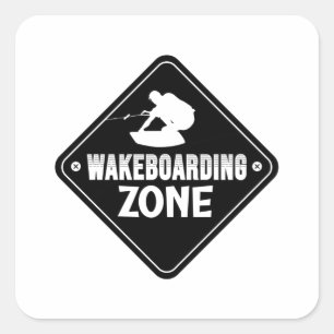 Sticker Carré Wakeboard Zone Wakeboard Wakeboard Wakeboard Wakeb