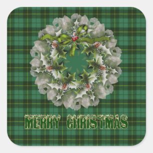 Sticker Carré Wallace Hunter Tartan écossais