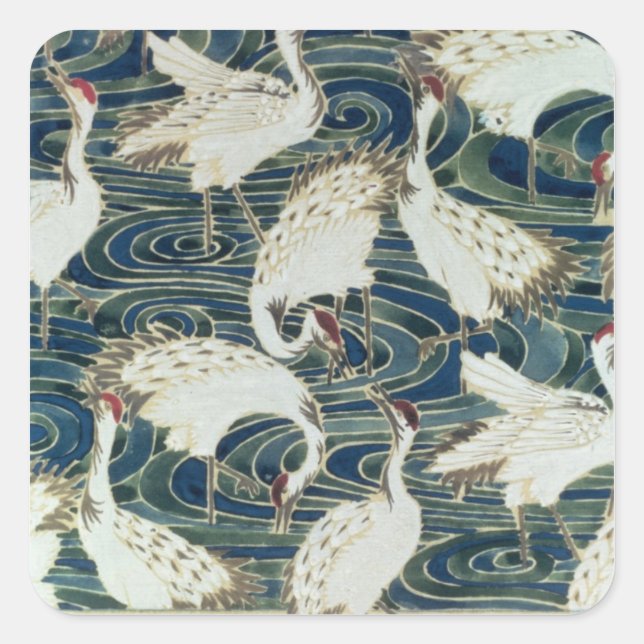 Sticker Carré Wallpaper design, by the Silver Studio, c.1890 (Devant)