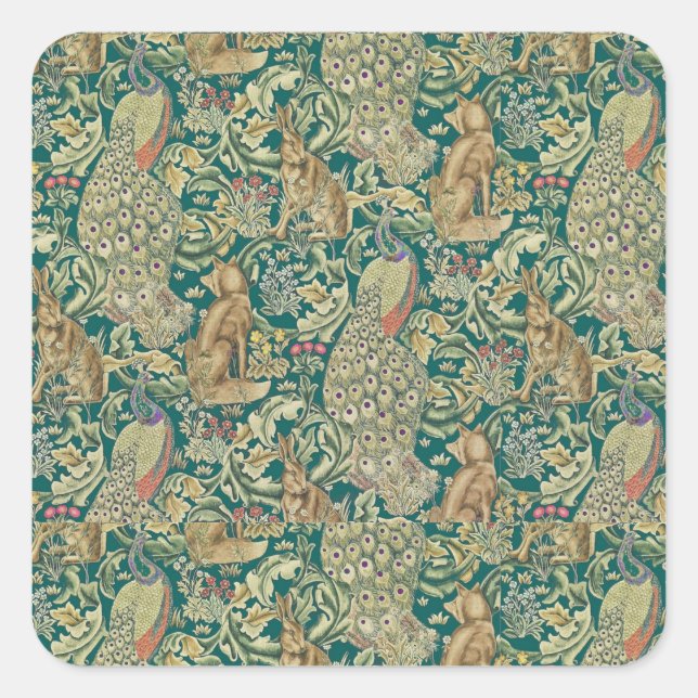 Sticker Carré Walter Morris "Forest" (Devant)