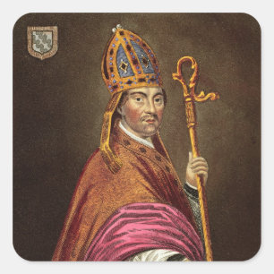 Sticker Carré Walter Stapledon (1261-1326), après un tableau en