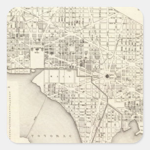 Sticker Carré Washington 4