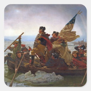 Sticker Carré Washington Crossing