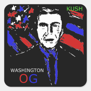 STICKER CARRÉ WASHINGTON OG KUSH