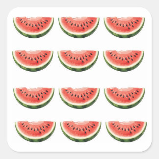 Sticker Carré Watermelon Slice 