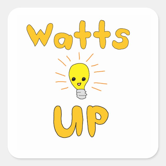 Sticker Carré Watts (Devant)