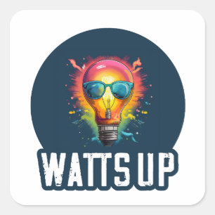 Sticker Carré Watts up