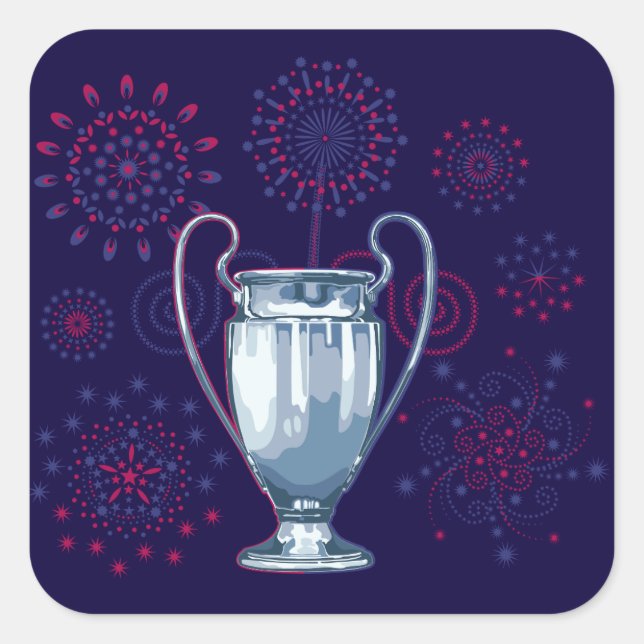 Sticker Carré We labourez The Champions (Devant)