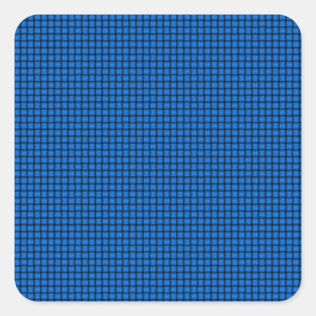 Sticker Carré Weave - Azure (Devant)