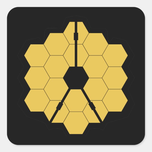 Sticker Carré Webb Space Telescope science nasa space universe (Devant)