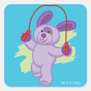 Sticker Carré Webkinz Tasse de soude de raisin à vis 2