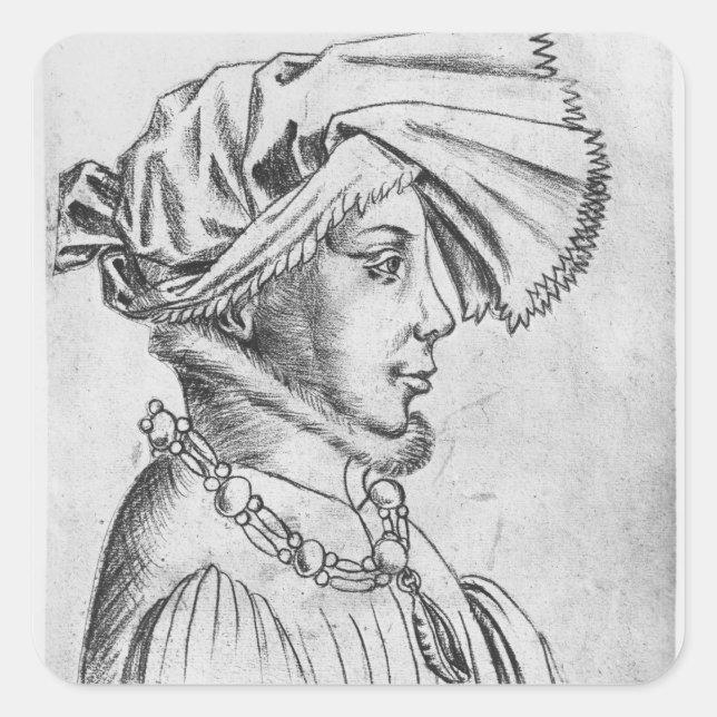Sticker Carré Wenceslaus I, premier duc de Luxembourg (Devant)