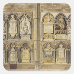 Sticker Carré West Side of Poet's Corner, assiette 24 de 'Westmi