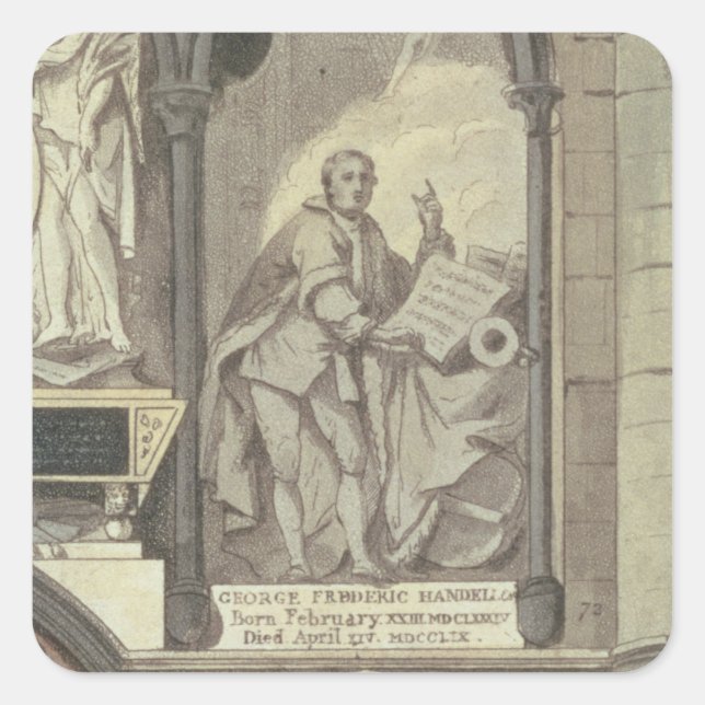 Sticker Carré West Side of Poet's Corner, assiette 25 de 'Westmi (Devant)