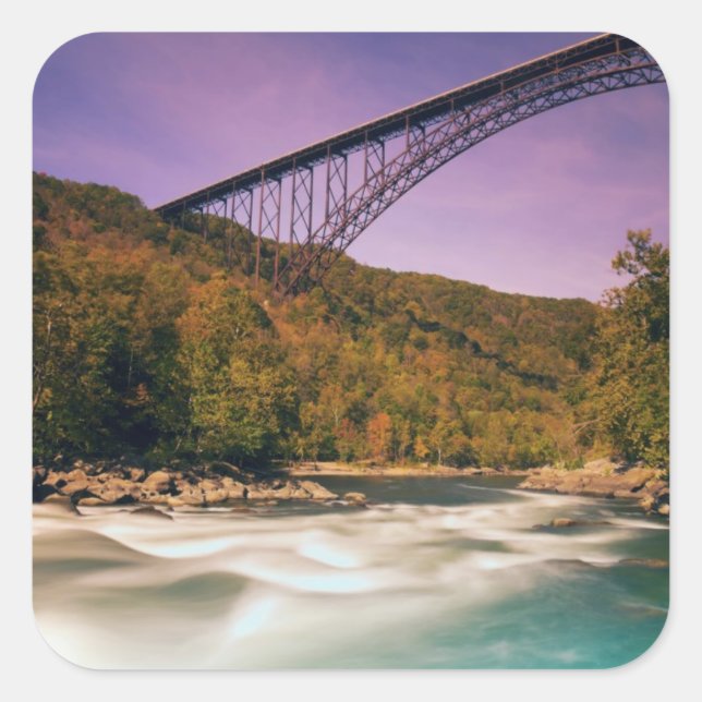 Sticker Carré West Virginia, Babcock State Park (Devant)