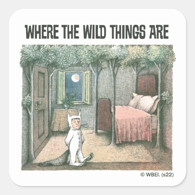 Sticker Carré Where The Wild Things Are | Scène 3 (Devant)
