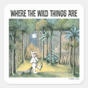 Sticker Carré Where The Wild Things Are   Scène 4