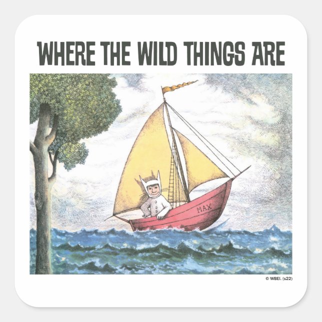Sticker Carré Where The Wild Things Are | Scène 5 (Devant)