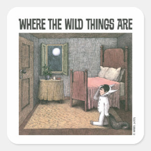 Sticker Carré Where The Wild Things Are   Scène 7